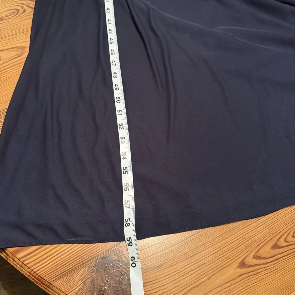 NWT Birdy Grey‎ Prom Bridesmaid Dress Maria Navy Blue MED Chiffon Formal Wedding